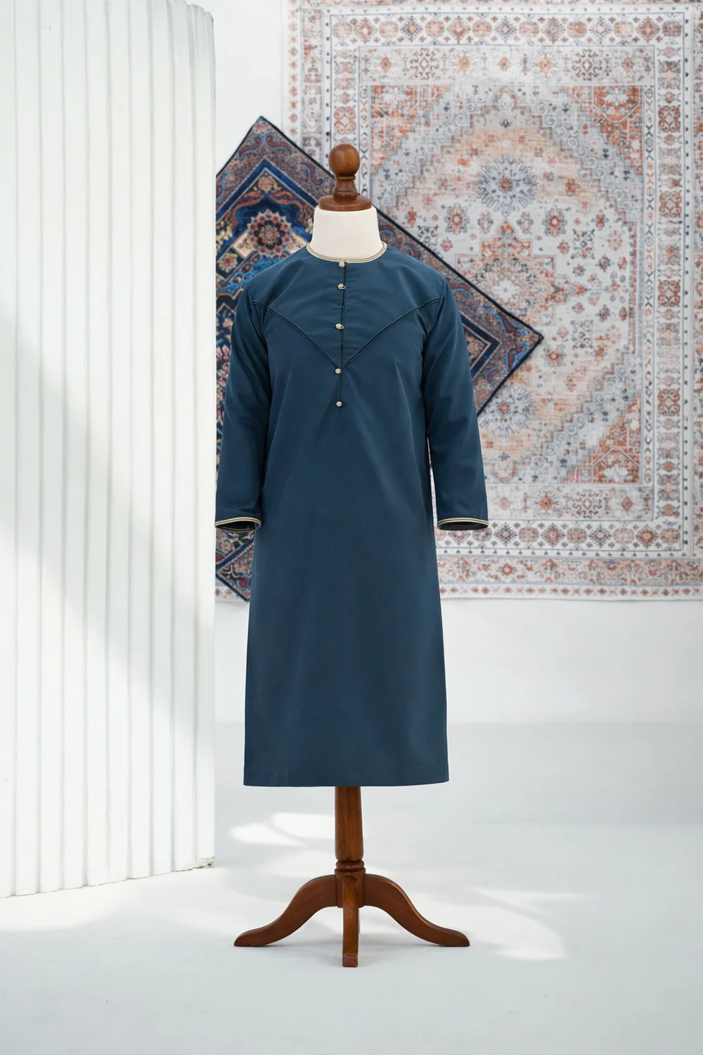 Emirati Aegean Blue Boys Thobe
