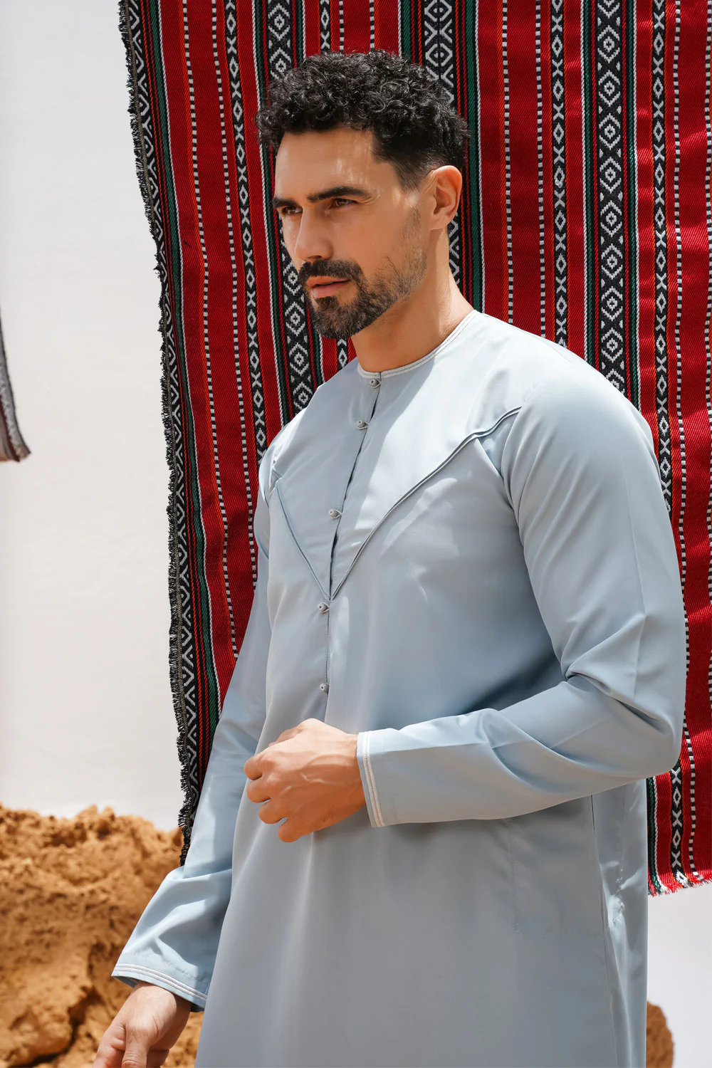 Emirati Duck Egg Blue Thobe - Image 3