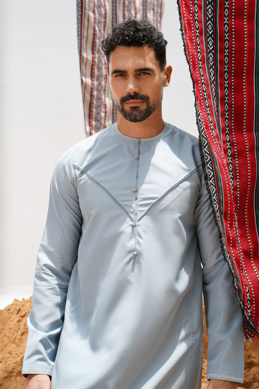 Emirati Duck Egg Blue Thobe - Image 4
