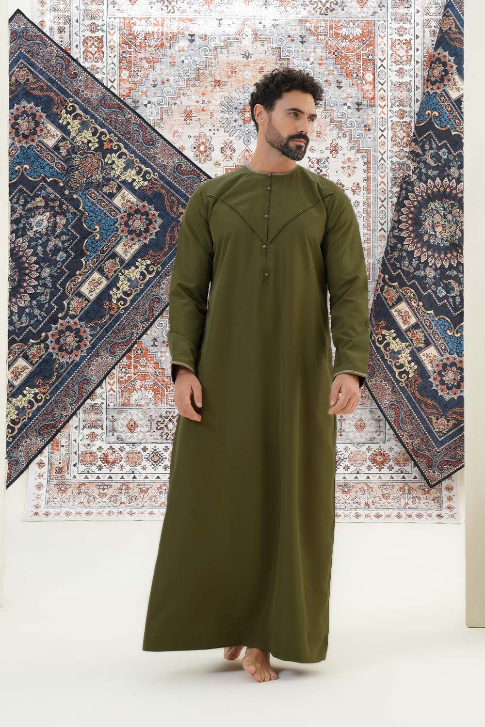 Emirati Forest Green Thobe - Image 2