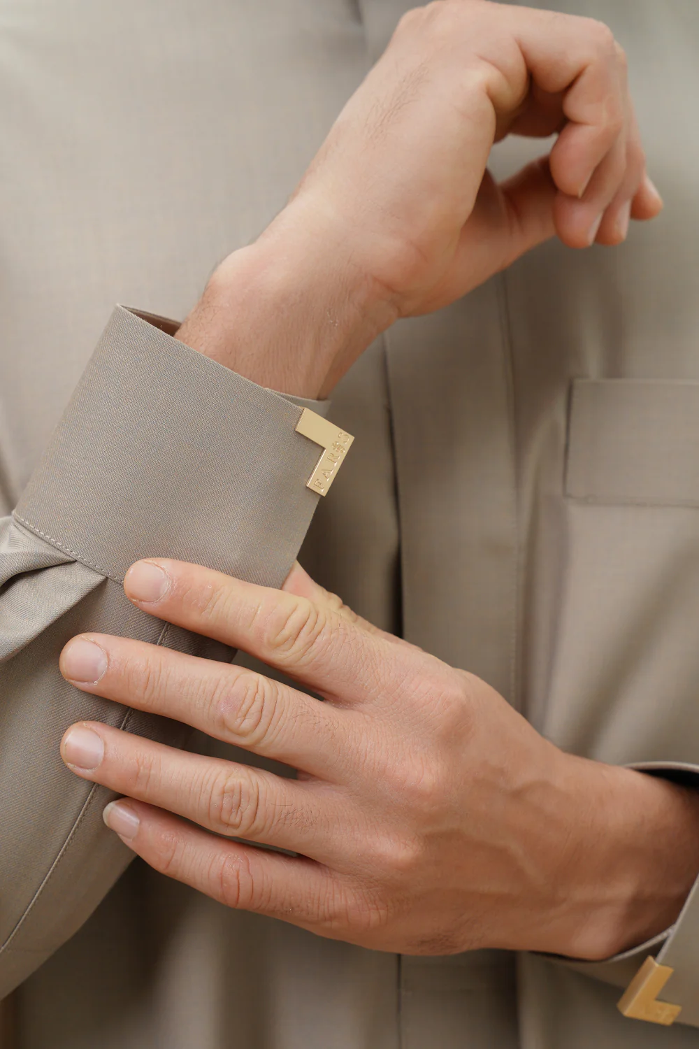 Royal Taupe Thobe - Image 3